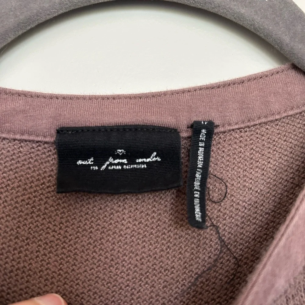 Urban Outfitters Out From Under Women's Brown Cropped Henley Top - Picture 2 of 4